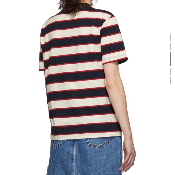 MSGM Striped Logo T-Shirt - Picture 6 of 8
